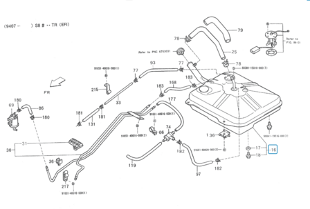 Brandstoftank Daihatsu / Porter Pick-up - Benzine