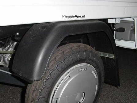 Achterspatbord Ape50 - Zwart - Links - AKTIE