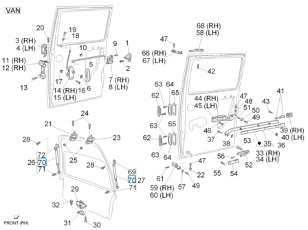 Gasveer achterklep Porter VAN 470N 
