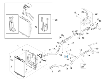 Koelslang - terugloopslang Porter Multitech 1.3 E5