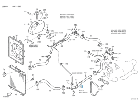 Koelbuis Daihatsu / Porter 1.3i - Onderste - AKTIE