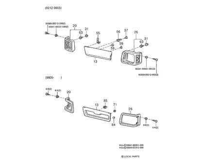 Headlight cover Daihatsu / Porter - Right - SALE