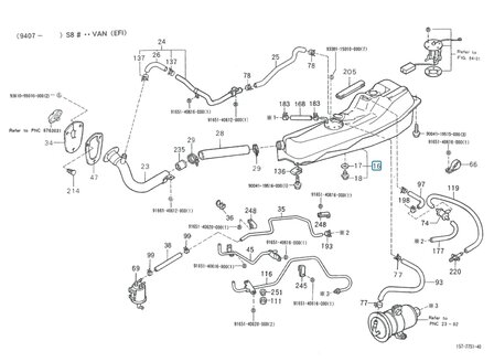 Brandstoftank Daihatsu / Porter Van - Benzine - imitatie