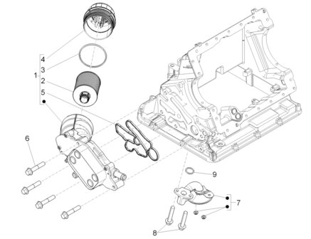 Oliefilter Porter D120 Diesel