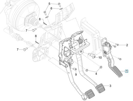  Gaspedaal unit Porter NP6 1.5 