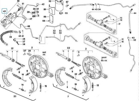 Master brake cylinder Calessino Diesel - SALE