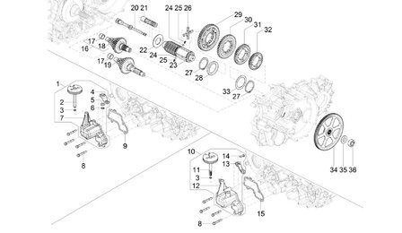 Gear shift pull rod Calessino 200 EU4
