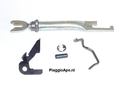 Brake adjustment kit left rear wheel and front wheel  Ape Classic + Calessino + ApeTM + Vespacar P2 + Apecar P501-601 + Quargo