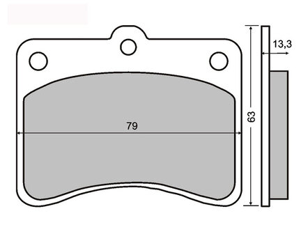 Remblokset Daihatsu / Porter 1.0 + 1.3 - imitatie