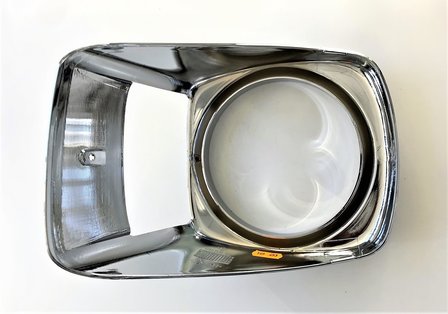 Chrome headlight unit - trim Calessino + Ape Classic - Left