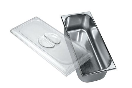 Stainless steel ice cream basins 5 Liter