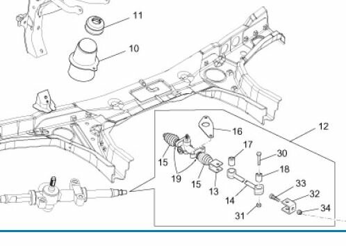 Steering box, assy Porter +2010