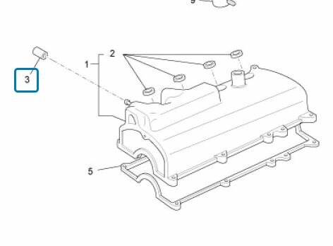 Head cover gasket Porter 1.3i