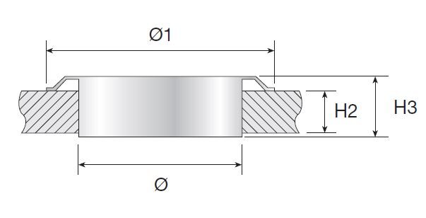 ijsdeksel rond RVS/INOX - 19cm