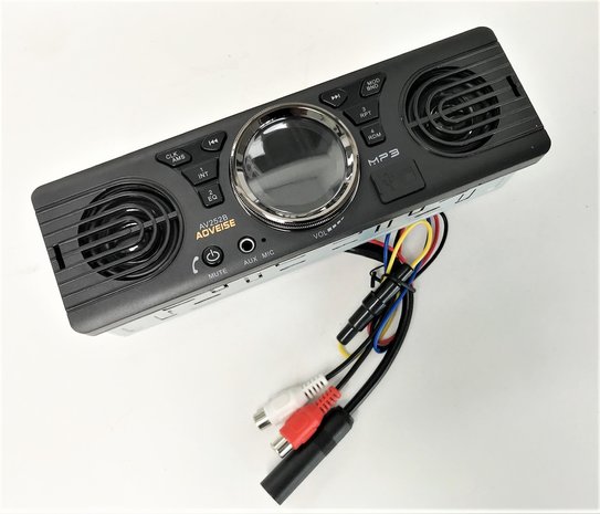 Car stereo with build in speakers