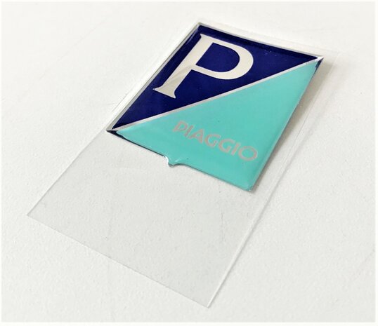 Sticker / logo op claxon drukvlak / stuurkap Porter