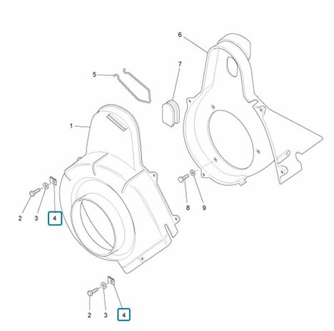 Koelkap bevestigings clip ApeTM + Vespacar P2