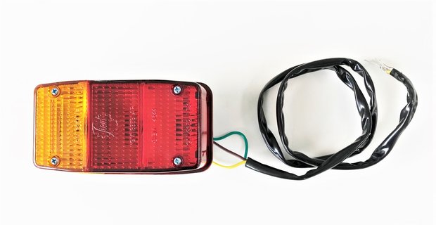 Rear light unit Vespacar P2 - Left imitation