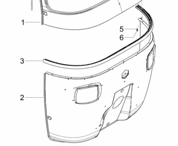 Voorfront Calessino 200 E4 - Onderzijde