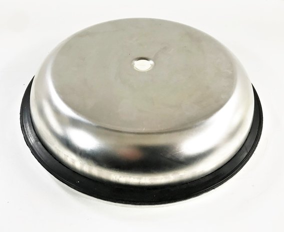 ijsdeksel rond RVS/INOX - 22.9cm (gatmaat 21)