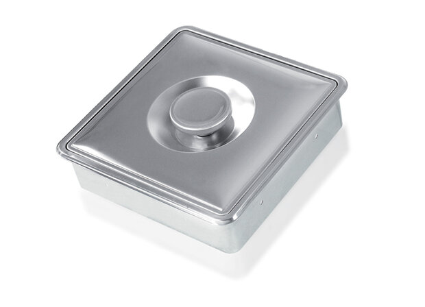 Ice lid square RVS/INOX - 22cm