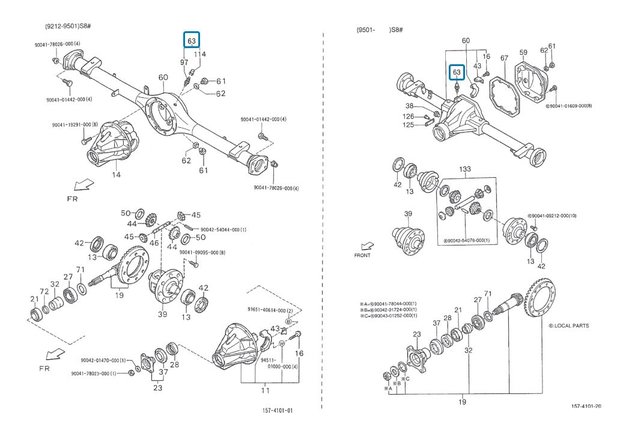 Ontluchting op cardan Daihatsu / Porter