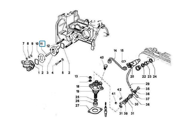 Axle fuel pump Ape Classic + Calessino + ApeTM Diesel