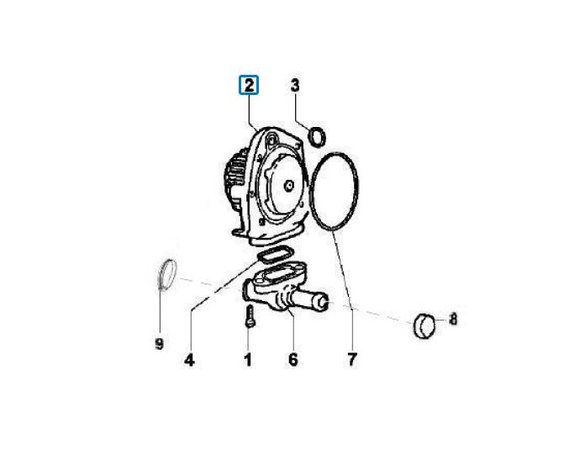 Water pump Ape Classic + Calessino + ApeTM Diesel