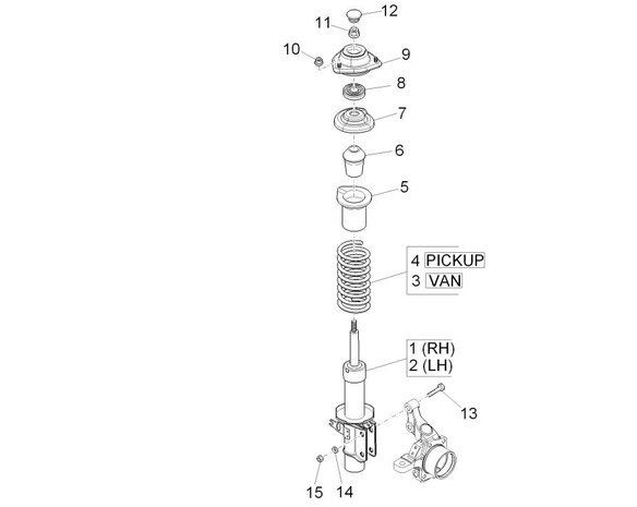 Strut bearing  Daihatsu / Porter - Front