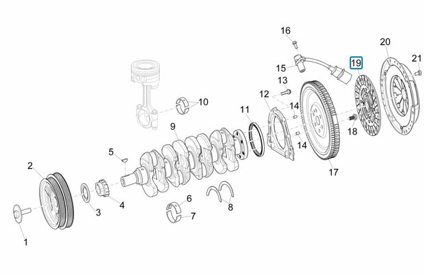 Clutch plate Porter Multitech 1.3 E6