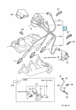 Bougiekabel set Daihatsu / Porter 1.0