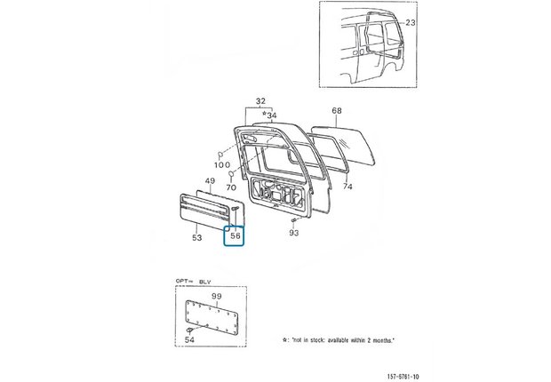 Upholstery clip inner panels Daihatsu / Porter
