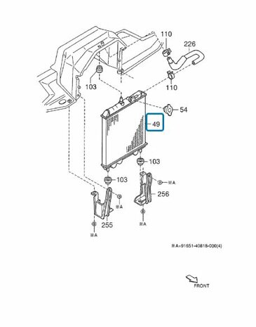 Radiateur Daihatsu / Porter Benzine en Diesel