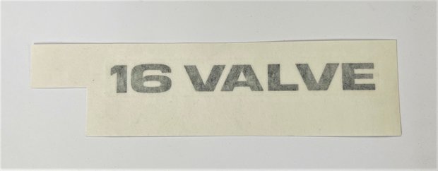 Typeplaatje - sticker ''16 Valve'' Daihatsu / Porter 1.3i