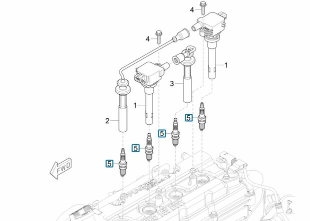 Spark plug Porter Multitech E6 1.3 + Porter NP6 1.5