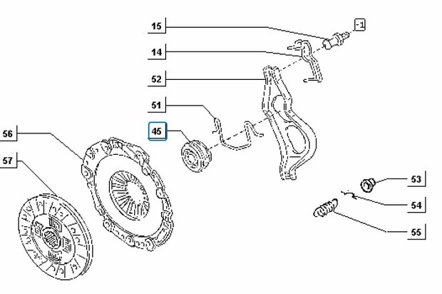 Clutch bearing Daihatsu / Porter Diesel 1.4 - imitation