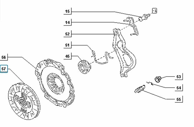 Clutch plate Daihatsu / Porter 1.4 Diesel