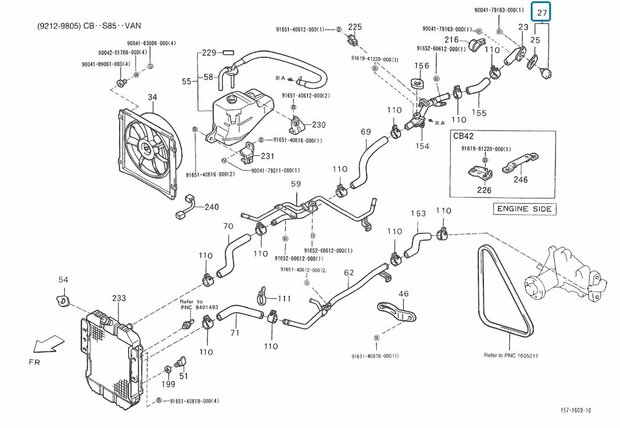 Thermostat Daihatsu / Porter 1.0 - imitation