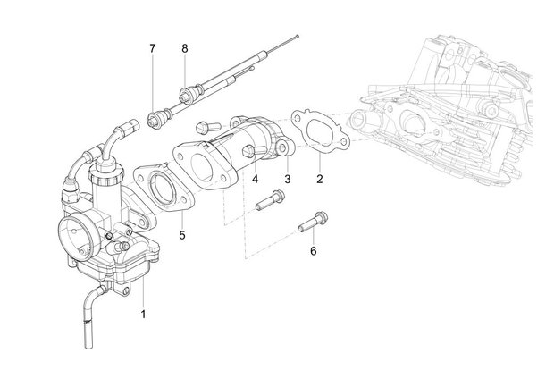 Carburateur Calessino 200 E2