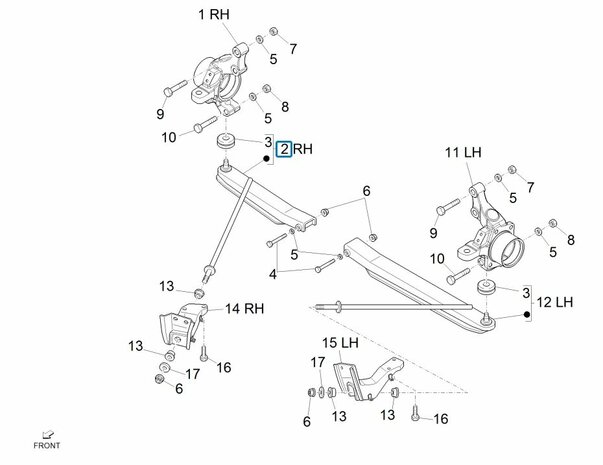 Front suspension arm Daihatsu / Porter - Right - SPECIAL OFFER