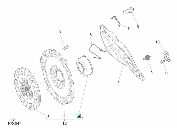 Clutch bearing Porter Multitech 1.3 E5 - SALE