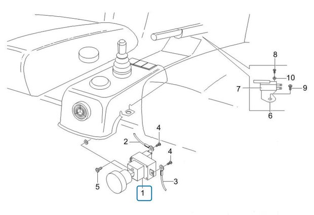 Nood stop - knop / schakelaar Porter Electric