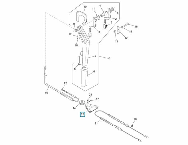 Vork handremkabel - geleider ApeTM