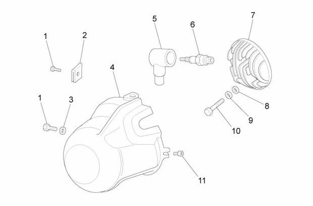 Cylinder head Ape50 EU2 - 50cc