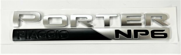 Logo / embleem ''Porter NP6'' op achterbumper Porter NP6 1.5