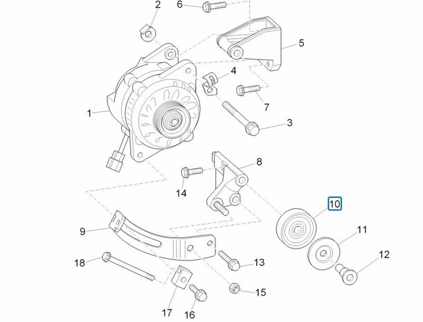 Cushion bearing multi belt Porter Multitech 1.3 E5