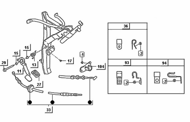 Clutch cable Daihatsu / porter 1.4 Diesel