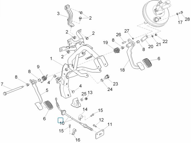 Clutch cable Porter Multitech 1.3 E5