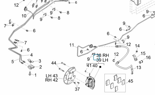 Remklauw Daihatsu / Porter - Links