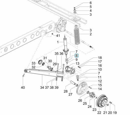 Shock absorber rubber Ape50 